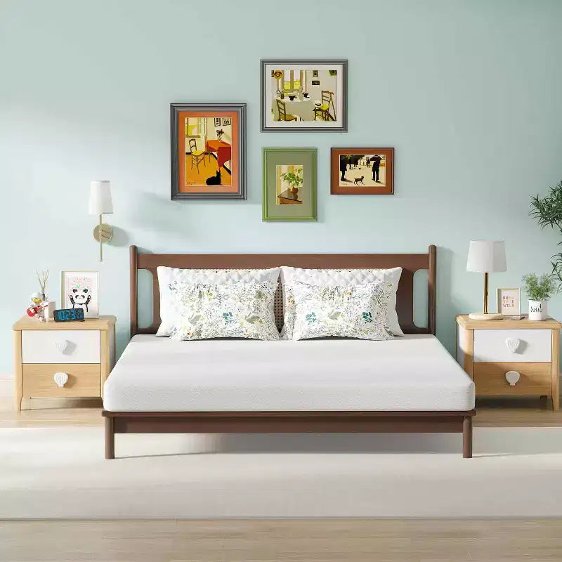 Matelas en mousse à mémoire de forme au thé vert, matelas rafraîchissant infusé de gel