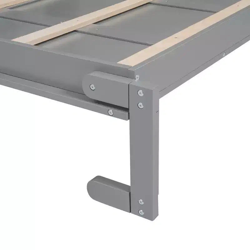 Lit avec étagères de rangement et lumières LED, armoire lit escamotable