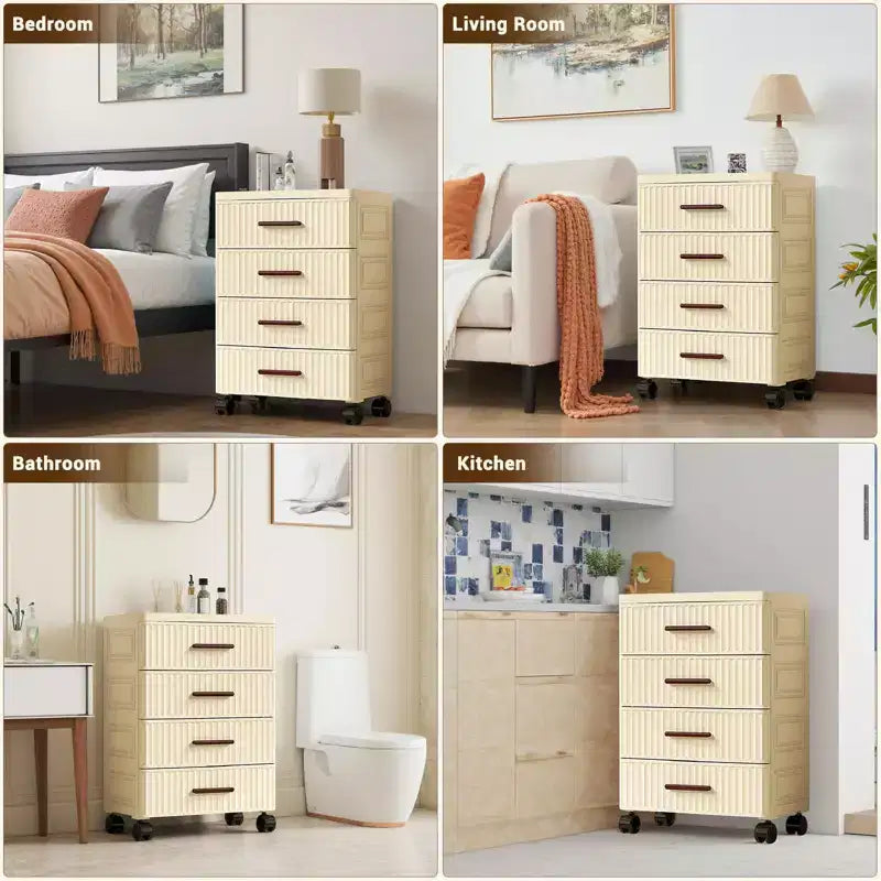 Armoire de rangement multifonctionnelle - Meuble de rangement à tiroirs mobile pour Chambre et Salon