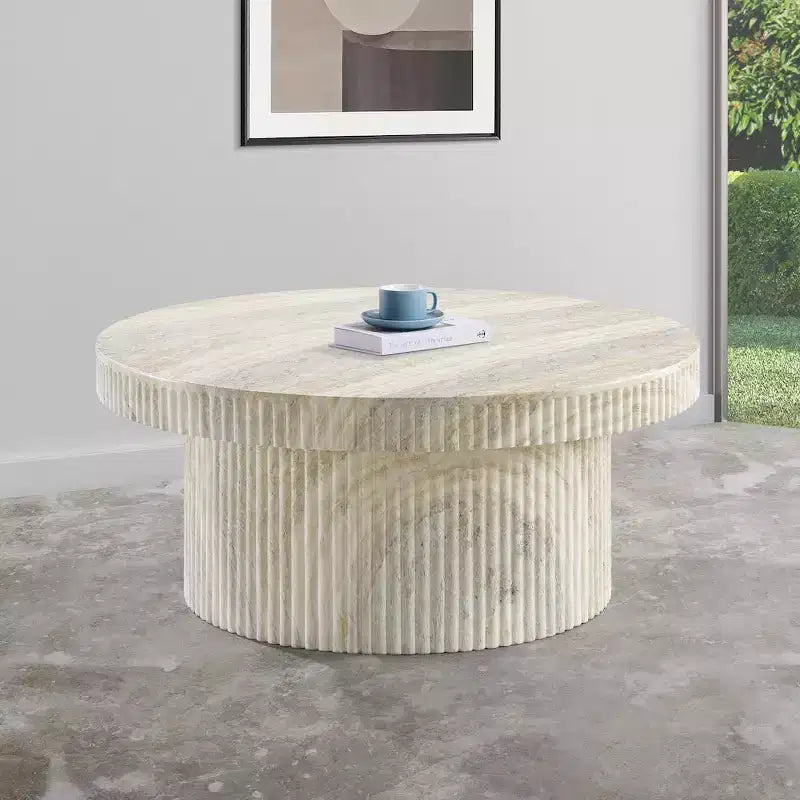 Table basse en béton ciré