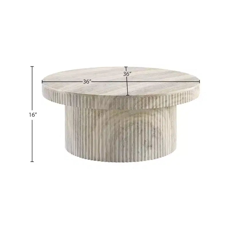 Table basse en béton ciré