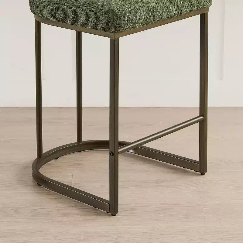 Tabouret de bar avec piètement en laiton