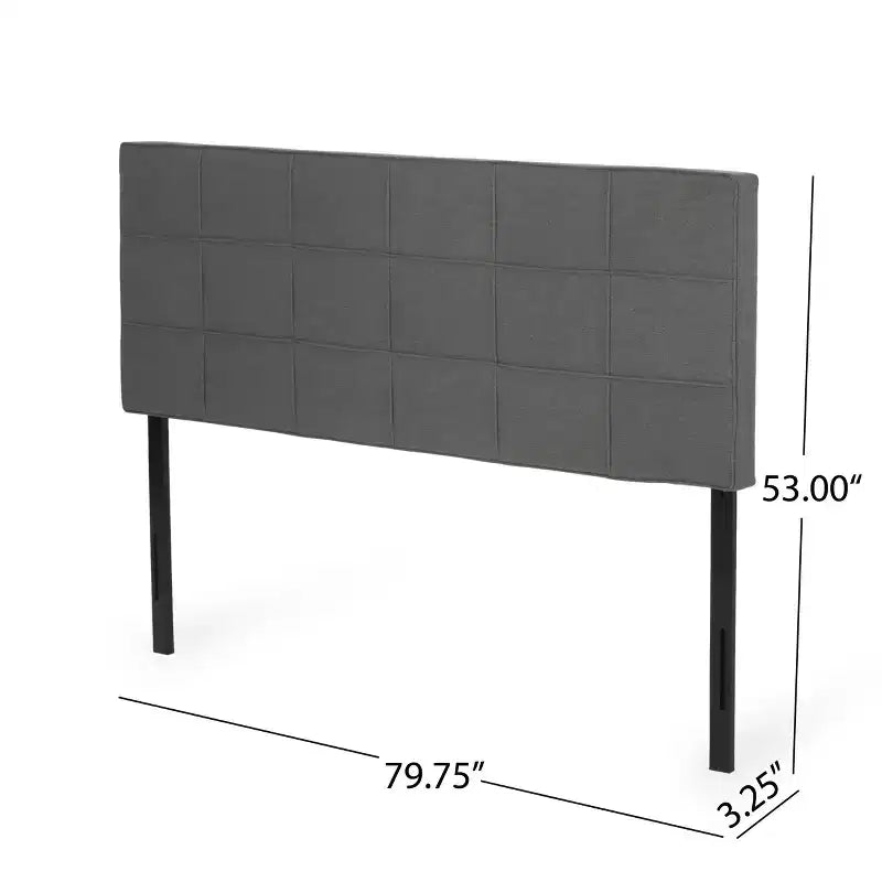 Tête de lit contemporaine en tissu pour lit King/Cal King