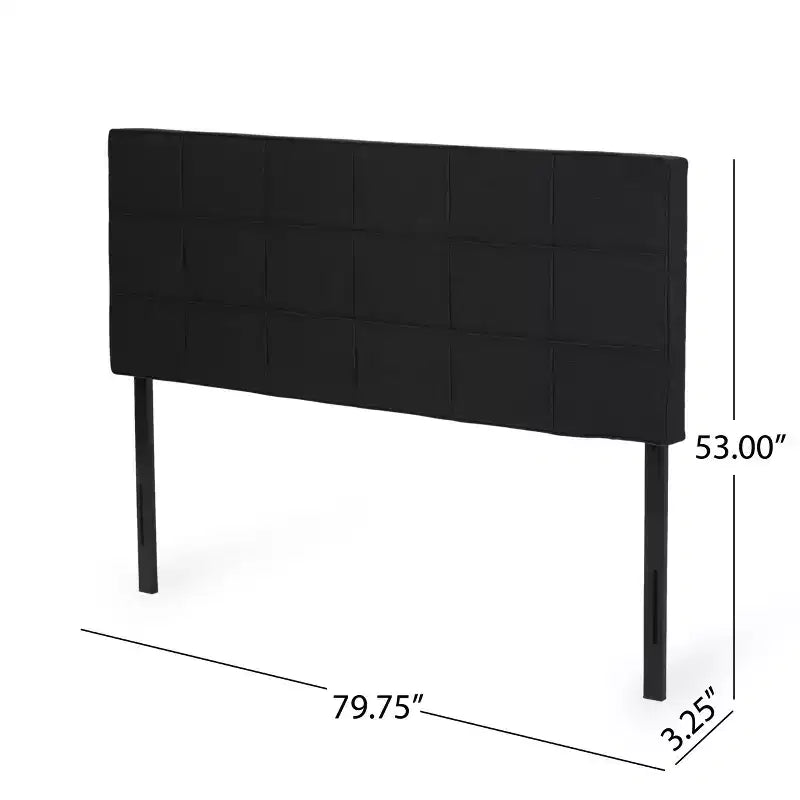 Tête de lit contemporaine en tissu pour lit King/Cal King