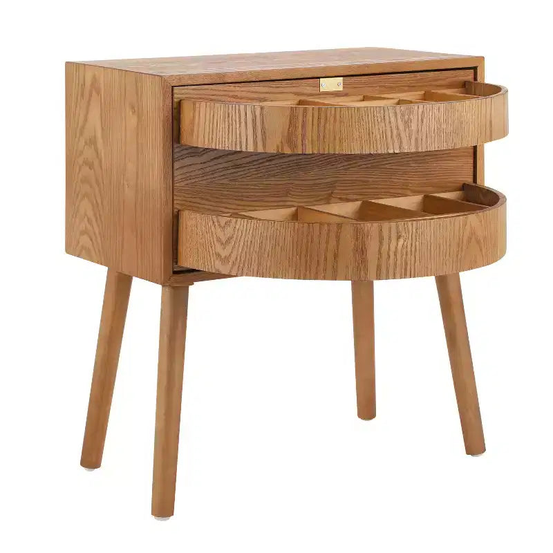 Table de chevet en rotin avec compartiment rotatif, table d'appoint, bout de canapé