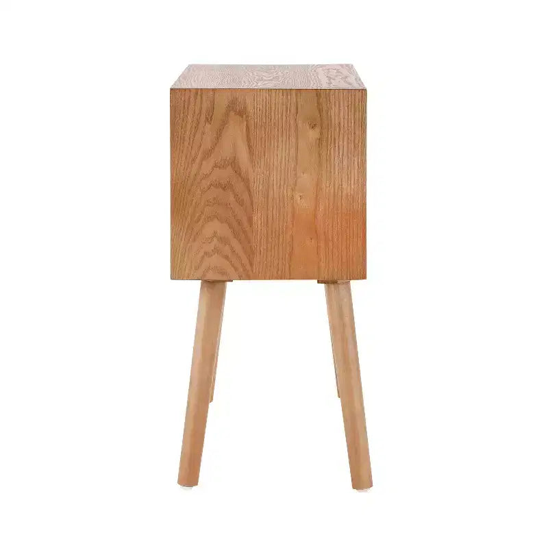 Table de chevet en rotin avec compartiment rotatif, table d'appoint, bout de canapé