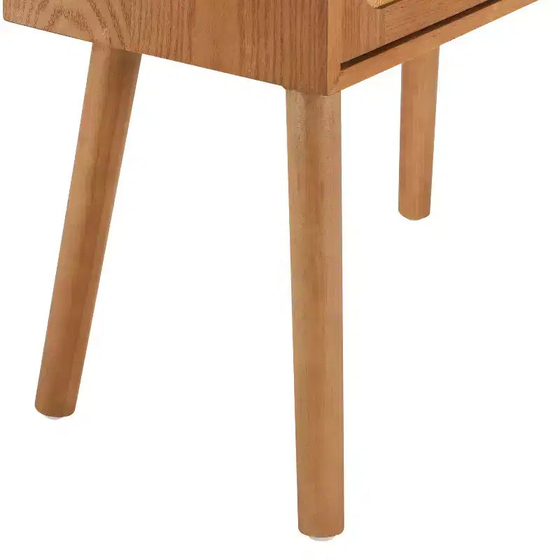 Table de chevet en rotin avec compartiment rotatif, table d'appoint, bout de canapé