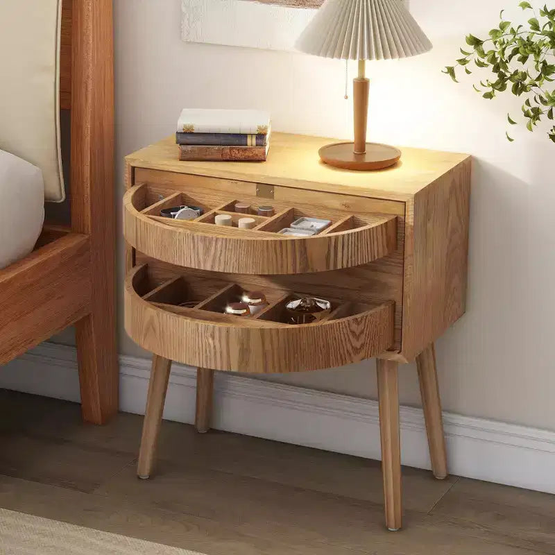 Table de chevet en rotin avec compartiment rotatif, table d'appoint, bout de canapé