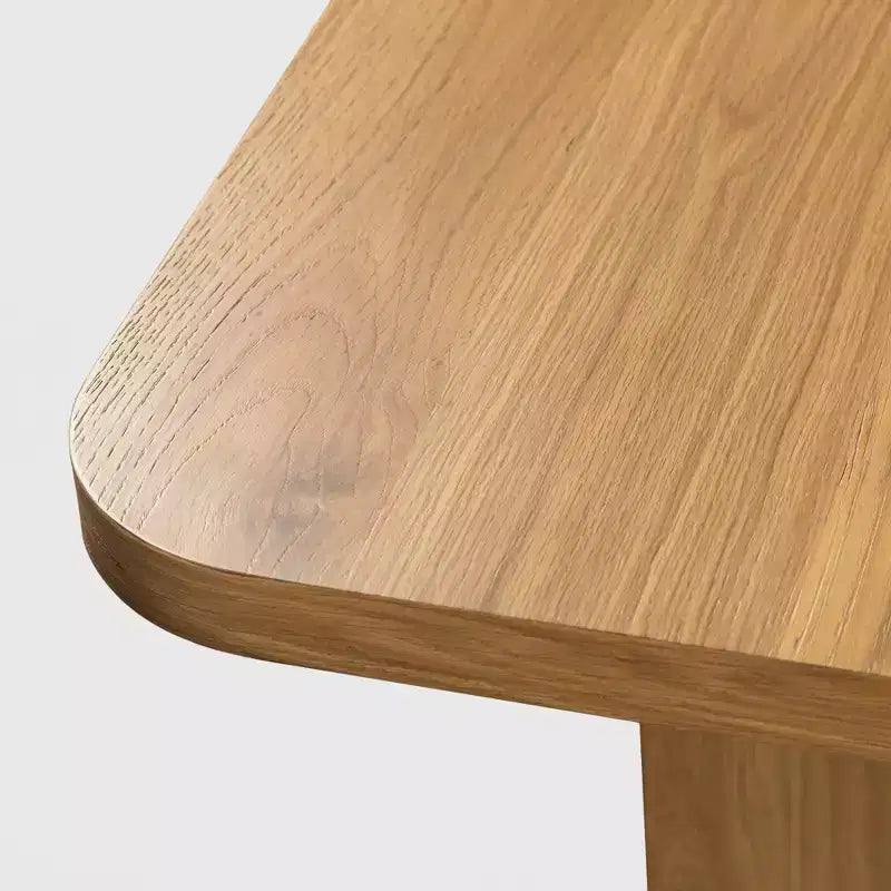 Table de salle à manger ovale en bois, moderne, de style ferme
