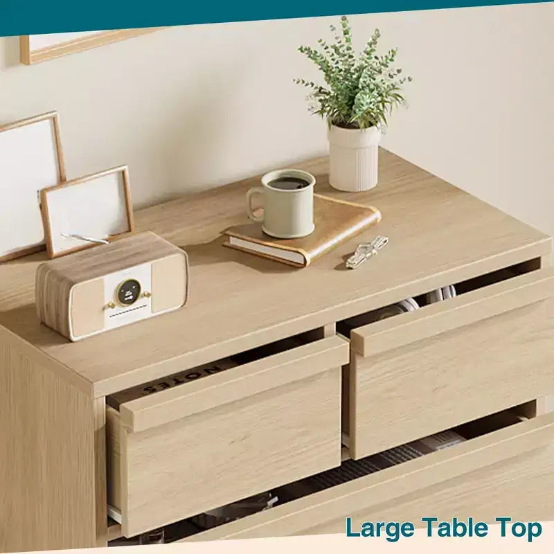 Commode à 5 tiroirs Grande commode avec grand espace de rangement, commode de rangement moderne