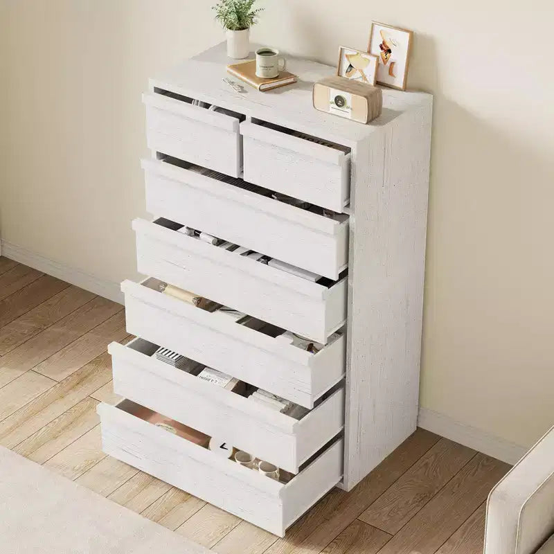 Commode à 5 tiroirs Grande commode avec grand espace de rangement, commode de rangement moderne