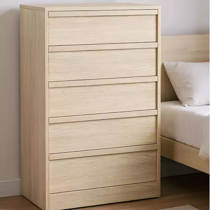 Commode à 5 tiroirs Grande commode avec grand espace de rangement, commode de rangement moderne