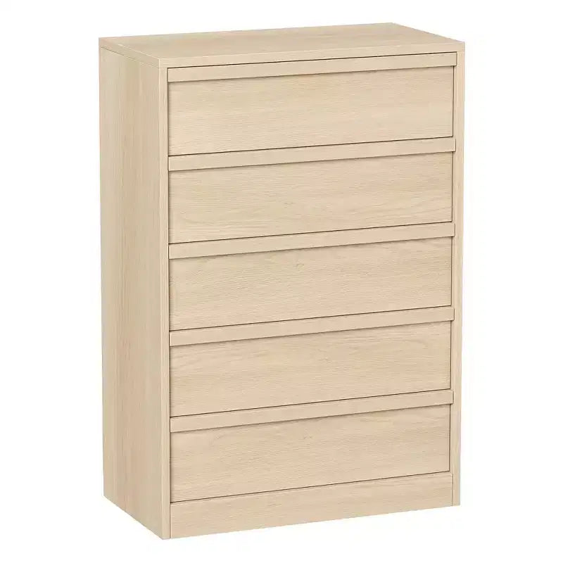 5 Drawer Dresser Tall Dresser with Large Storage Space,Modern Storage Chest of Drawers,Storage Organizer Cabinet or Bedroom,Hallway