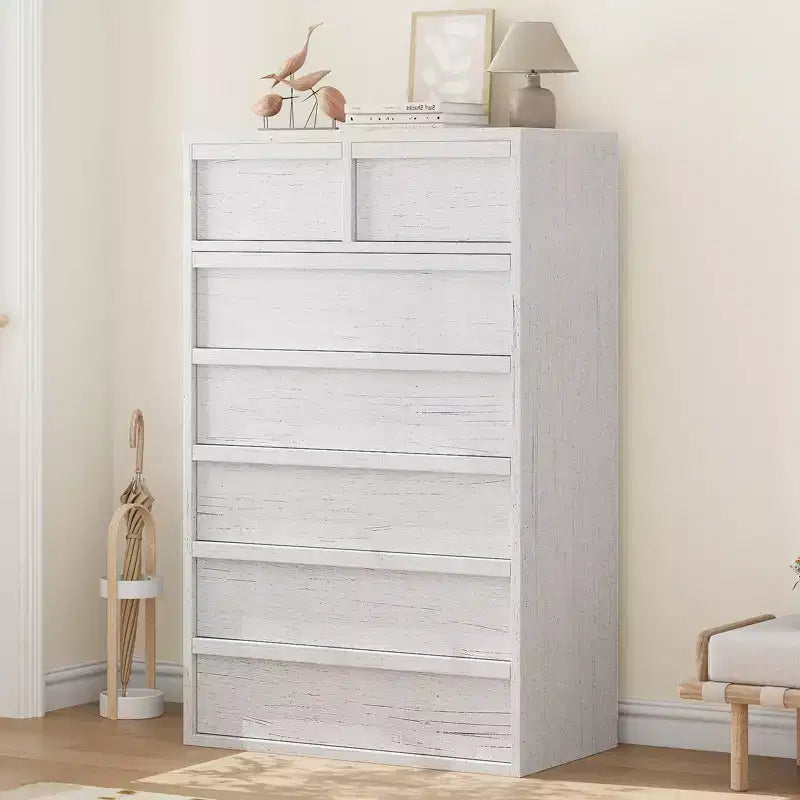 Commode à 5 tiroirs Grande commode avec grand espace de rangement, commode de rangement moderne