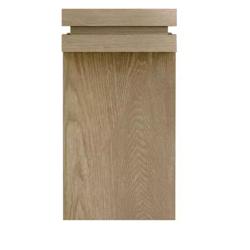 Console rectangulaire avec piètement en bois minimaliste