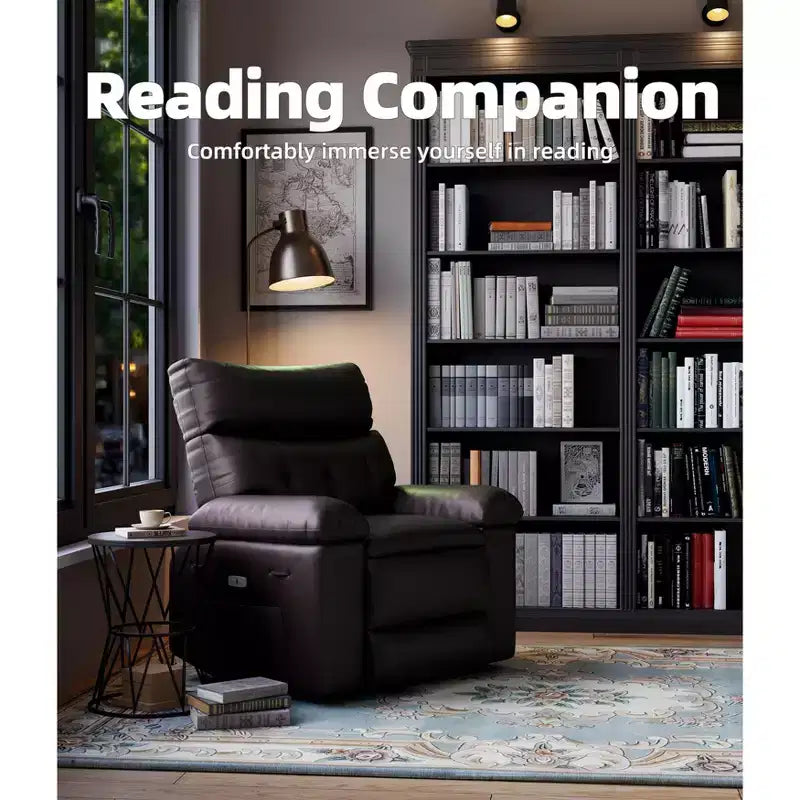 Fauteuil inclinable - Fauteuil relax manuel en cuir PU Confort éponge