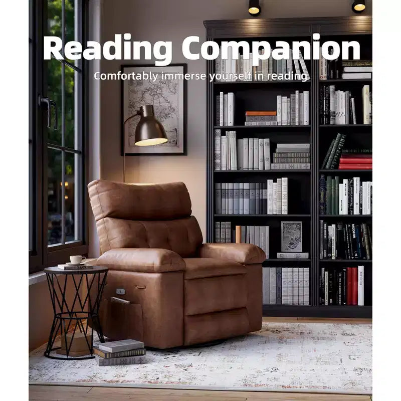 Fauteuil inclinable - Fauteuil relax manuel en cuir PU Confort éponge