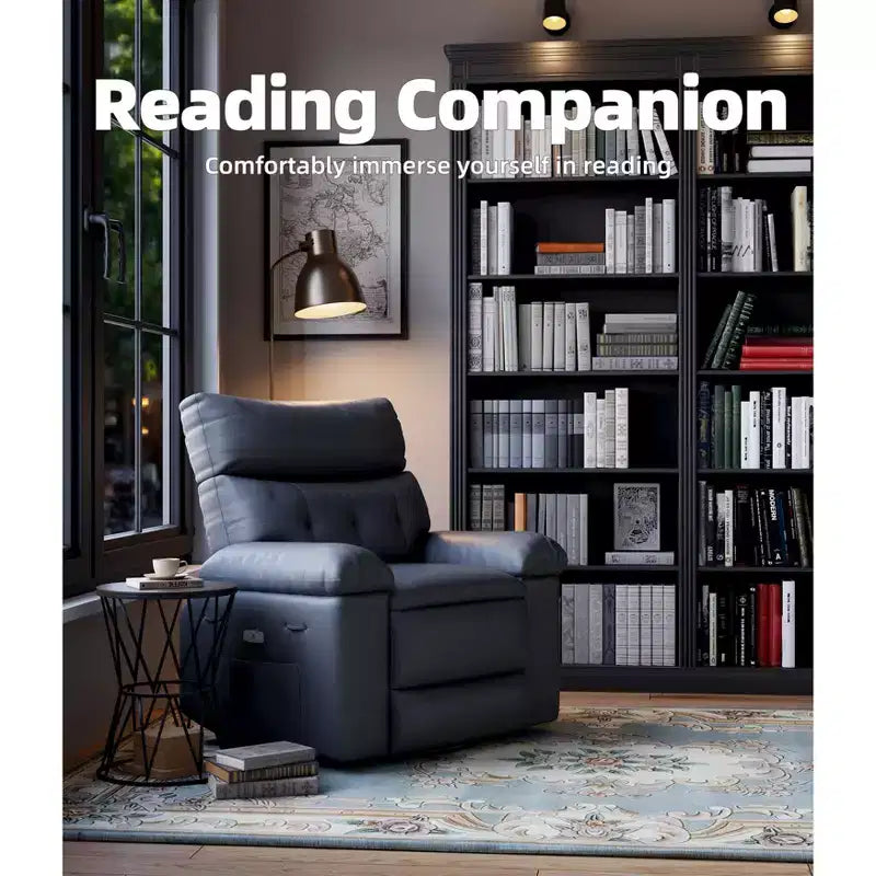 Fauteuil inclinable - Fauteuil relax manuel en cuir PU Confort éponge