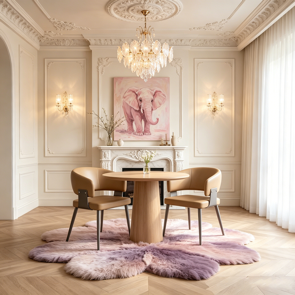 Chaise de salle à manger en cuir avec structure en métal et mousse haute densité