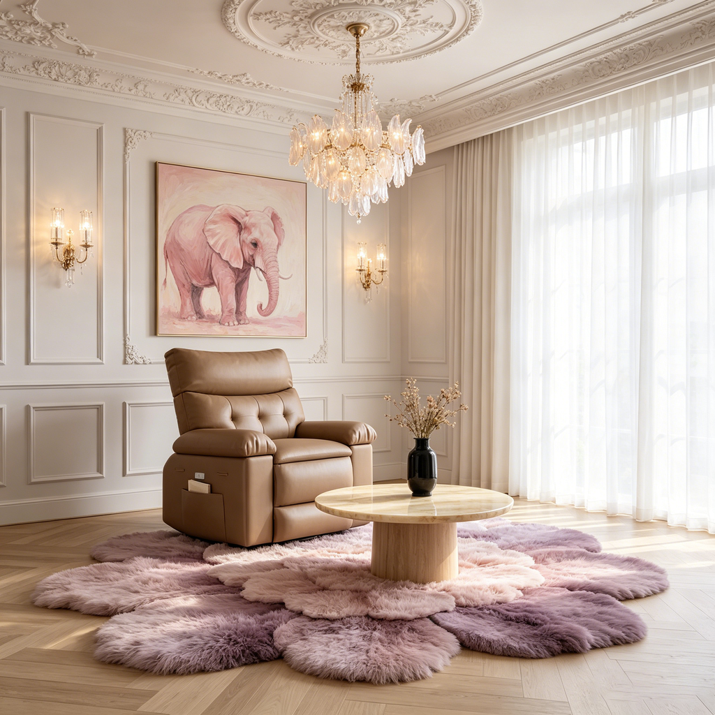 Fauteuil inclinable - Fauteuil relax manuel en cuir PU Confort éponge