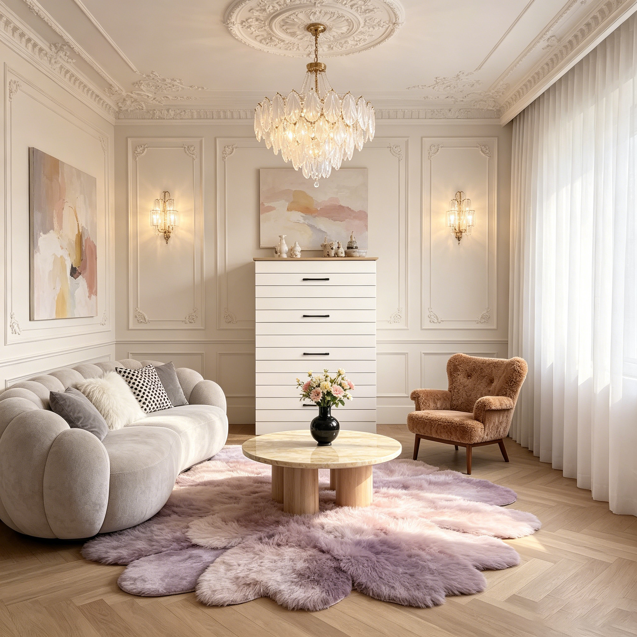 Commode 5 tiroirs (Verrouillage)