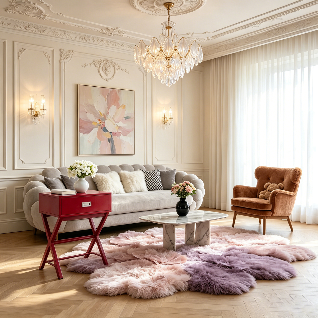Table d'appoint style malle, tiroir et surface supérieure lisse, table d'appoint de rangement moderne