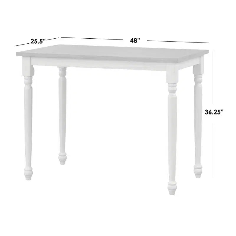 Table hauteur comptoir gris/blanc : Moderne du milieu du siècle