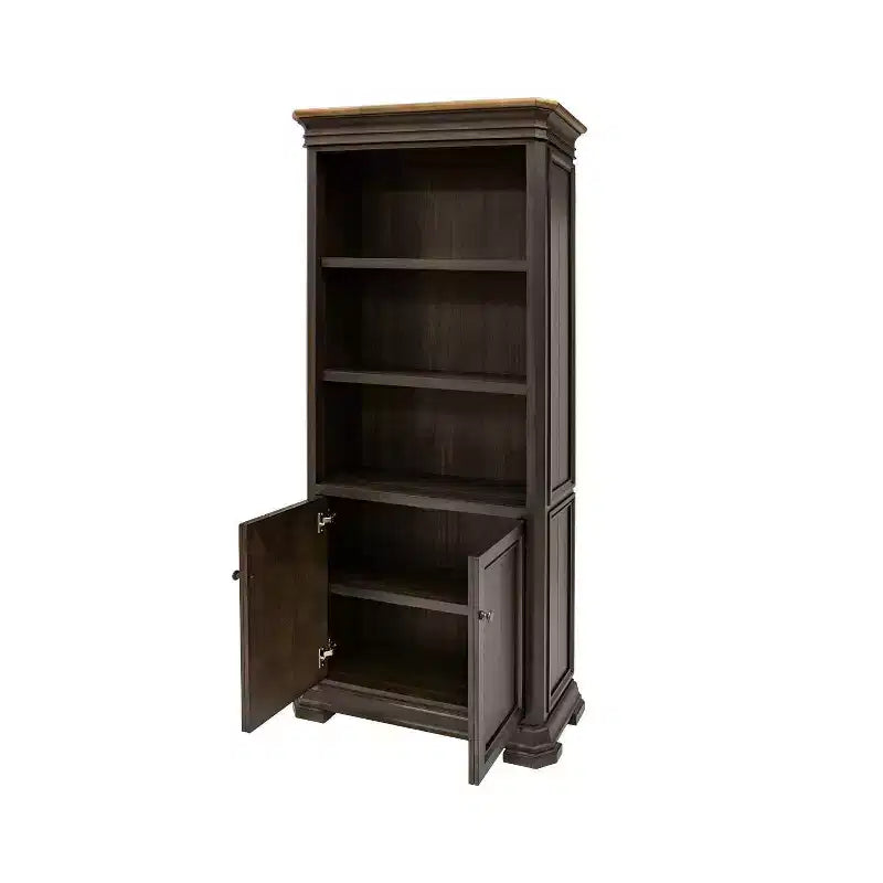Bibliothèque avec portes Marron Design arqué