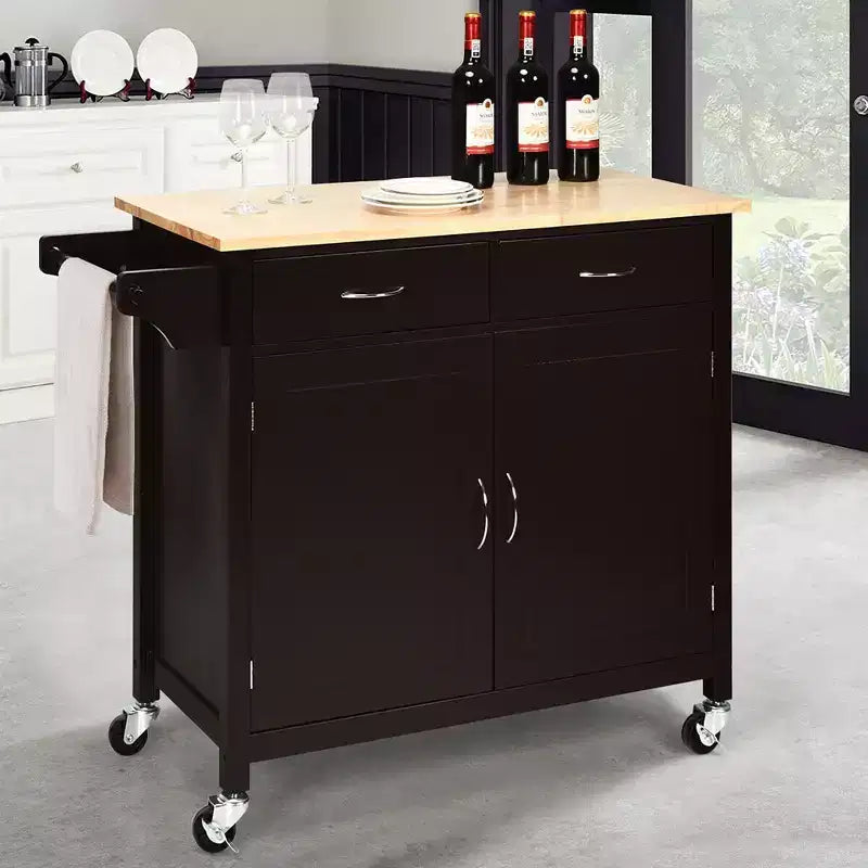 Desserte de cuisine roulante moderne meuble de rangement îlot chariot utilitaire